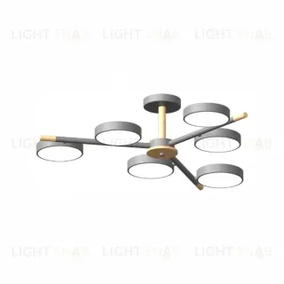 Люстра на штанге LED4U L3208-800 GR