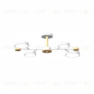 Люстра на штанге LED4U L3213-670 WH