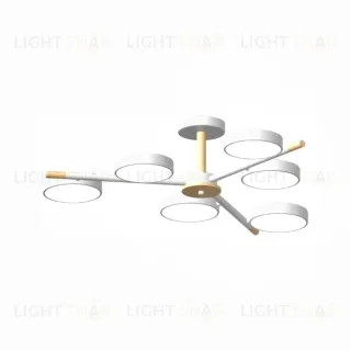Люстра на штанге LED4U L3208-800 WH