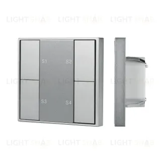 Кнопочная панель Arlight DALI-201-23-1G-4SC-IN Silver (BUS, Frame) 048184