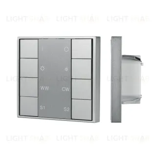 Кнопочная панель Arlight DALI-201-23-1G-2SC-MIX-DT8-IN Silver (BUS, Frame) 048217