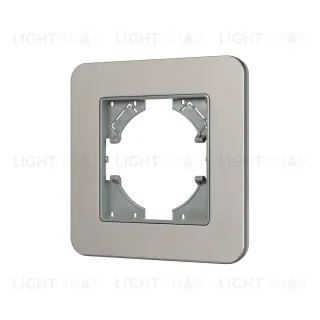 Рамка алюминиевая на 1 пост Arlight FRM-AKIRY-SFAL-1-SR 049684