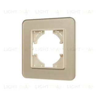 Рамка стеклянная на 1 пост Arlight FRM-OMALI-SFGS-1-GD 049679