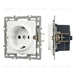 Механизм электрической розетки Arlight SCT-GP-MEU-PL-WH (250V, 16A) 043739