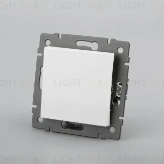 Механизм выключателя одноклавишный перекрестный Arlight SWT-MKX1-PL-WH-V (250V, 10A) 049875