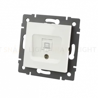 Механизм компьютерной розетки Arlight SCT-MPC1-PL-WH-V (RJ-45, CAT6) 049842
