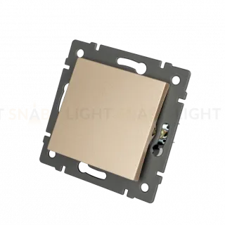 Механизм выключателя одноклавишный непроходной Arlight SWT-MK01-PL-GD-V (250V, 10A) 049870