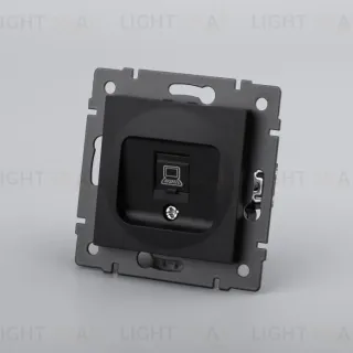 Механизм компьютерной розетки Arlight SCT-MPC1-PL-BK-V (RJ-45, CAT6) 049847