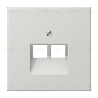 Накладка для комп./тлф. розетки 2хRJ45 Jung LS990 LS969-2UALG