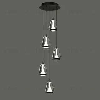 Каскадная люстра Delight Collection MD24001011-5A black/smoky