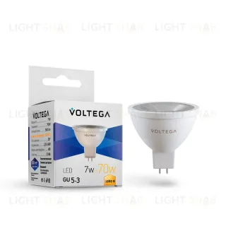 Лампа светодиодная Voltega GU5.3 7W 3000K 7259