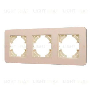 Рамка на 3 поста алюминиевая Arlight FRM-AKIRY-SFAL-3-GD 049742
