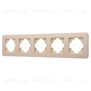 Рамка на 5 постов алюминиевая Arlight FRM-AKIRY-SFAL-5-GD 049748