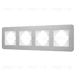 Рамка на 4 поста алюминиевая Arlight FRM-AKIRY-AL-4-SR 049731