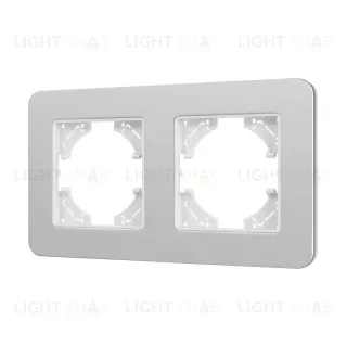 Рамка на 2 поста алюминиевая Arlight FRM-AKIRY-SFAL-2-SR 049737
