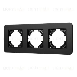 Рамка на 3 поста алюминиевая Arlight FRM-AKIRY-SFAL-3-BK 049741