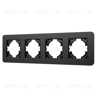 Рамка на 4 поста алюминиевая Arlight FRM-AKIRY-SFAL-4-BK 049744
