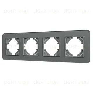 Рамка на 4 поста стеклянная Arlight FRM-OMALI-GS-4-GR 049702