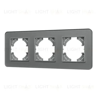 Рамка на 3 поста стеклянная Arlight FRM-OMALI-SFGS-3-GR 049714