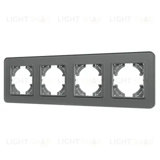 Рамка на 4 поста стеклянная Arlight FRM-OMALI-SFGS-4-GR 049718