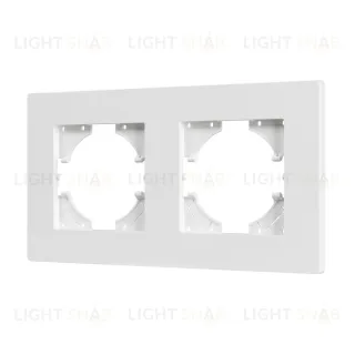 Рамка на 2 поста пластиковая Arlight FRM-PERIO-PL-2-WH 049750