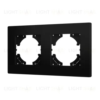 Рамка на 2 поста пластиковая Arlight FRM-PERIO-PL-2-BK 049751