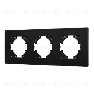 Рамка на 3 поста пластиковая Arlight FRM-PERIO-PL-3-BK 049755
