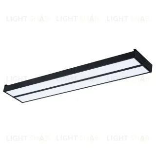 Светодиодная панель Uniel ULO-K15A 2x20W/4000K/L50 IP44 BLACK UL-00012586