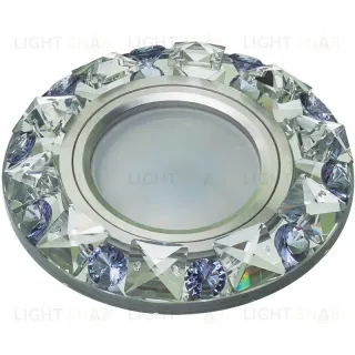 Встраиваемый светильник Fametto Peonia DLS-P123 GU5.3 CHROME/CLEAR+PURPLE 10644