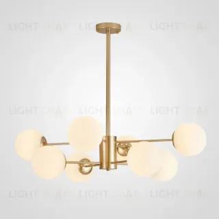 Люстра на штанге ImperiumLoft Roundi Brass 305756-23
