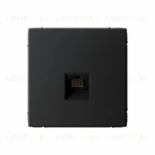 Розетка компьютерная RJ45, кат. 5е Systeme Electric ArtGallery Карбон GAL001083