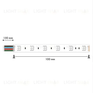 Светодиодная лента Favourite 5050 12Вт/м RGB 5м IP20 2001-71220