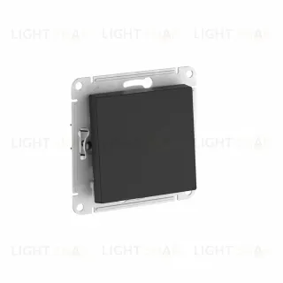 Выключатель 1-клавишный, сх.1, 10АХ, мех., быстрозажим. клем. Systeme Electric AtlasDesign Карбон ATN001011S