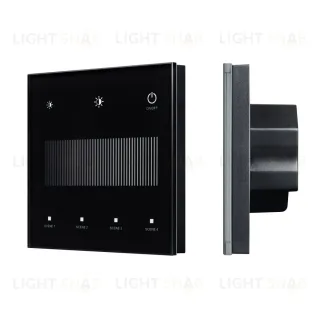 Сенсорная панель Arlight SMART-DALI-301-11-1G-4SC-DIM-IN Black (BUS/24V, Touch, 2.4G) 046547