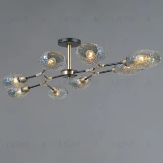 Люстра на штанге Illumico IL0272-8CSQ-25 BK AB TRENTO