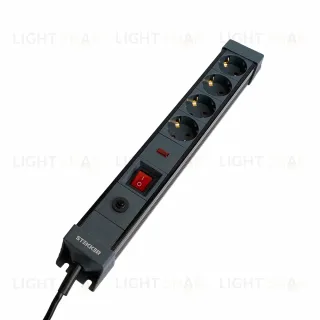 Сетевой фильтр 4-местный с/з Stekker Techno HM22-41-05 50158