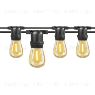 Гирлянда Белт Лайт General Gen-Beltlight-10M-20E27-IP65 Black 663003