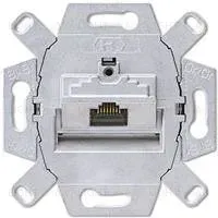 Комп. розетка, 1-ая, RJ45 Cat.6 (STP) UAE, экран. Jung UAE8UPOK6