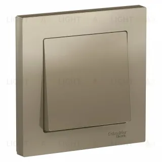 Выключатель 1-клавишный сх.1, 10АХ Systeme Electric AtlasDesign Шампань ATN000512