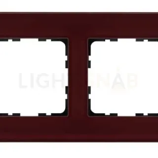 Рамка 4-постовая стекло цвет Гранатовый Jasmart G1004GH