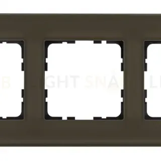 Рамка 3-постовая стекло цвет Каперсовый Jasmart G1003GT