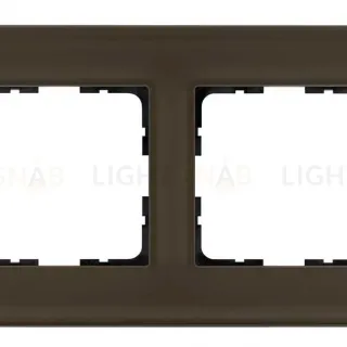 Рамка 2-постовая стекло цвет Каперсовый Jasmart G1002GT