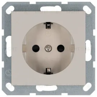 Розетка SHUKO с защитными шторками 16A 250V 2P+T, цвет Тауп Jasmart G5501T
