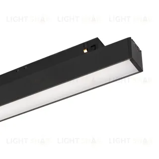 Трековый магнитный светильник Arlight MAG-ORIENT-FLAT-L465-16W Warm2700 (BK, 100 deg, 48V) 049992