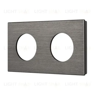 Рамка 2-местная алюминиевая Arlight FRM-PRESTO-ALR-2-GR 043874