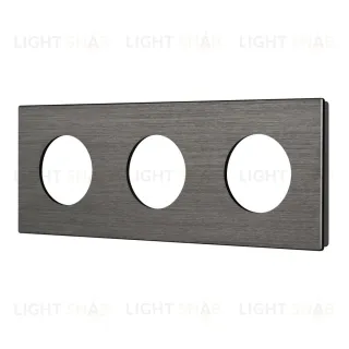 Рамка 3-местная алюминиевая Arlight FRM-PRESTO-ALR-3-GR 043873