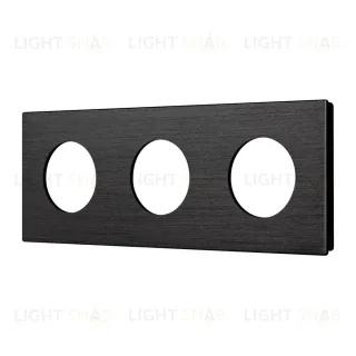 Рамка 3-местная алюминиевая Arlight FRM-PRESTO-ALR-3-BK 043872