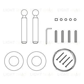 Монтажный комплект для тросовой световой системы ST Luce RAY ST963.409.00