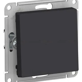 Выключатель 1-клавишный 2-полюсный 10А Systeme Electric AtlasDesign Карбон ATN001021