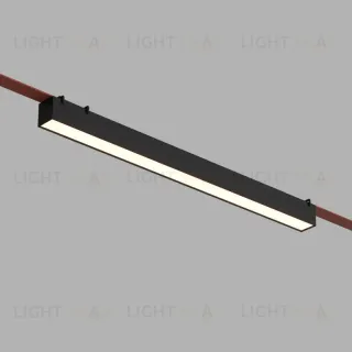 Трековый однофазный светильник Denkirs Belty linear DK5676-BK